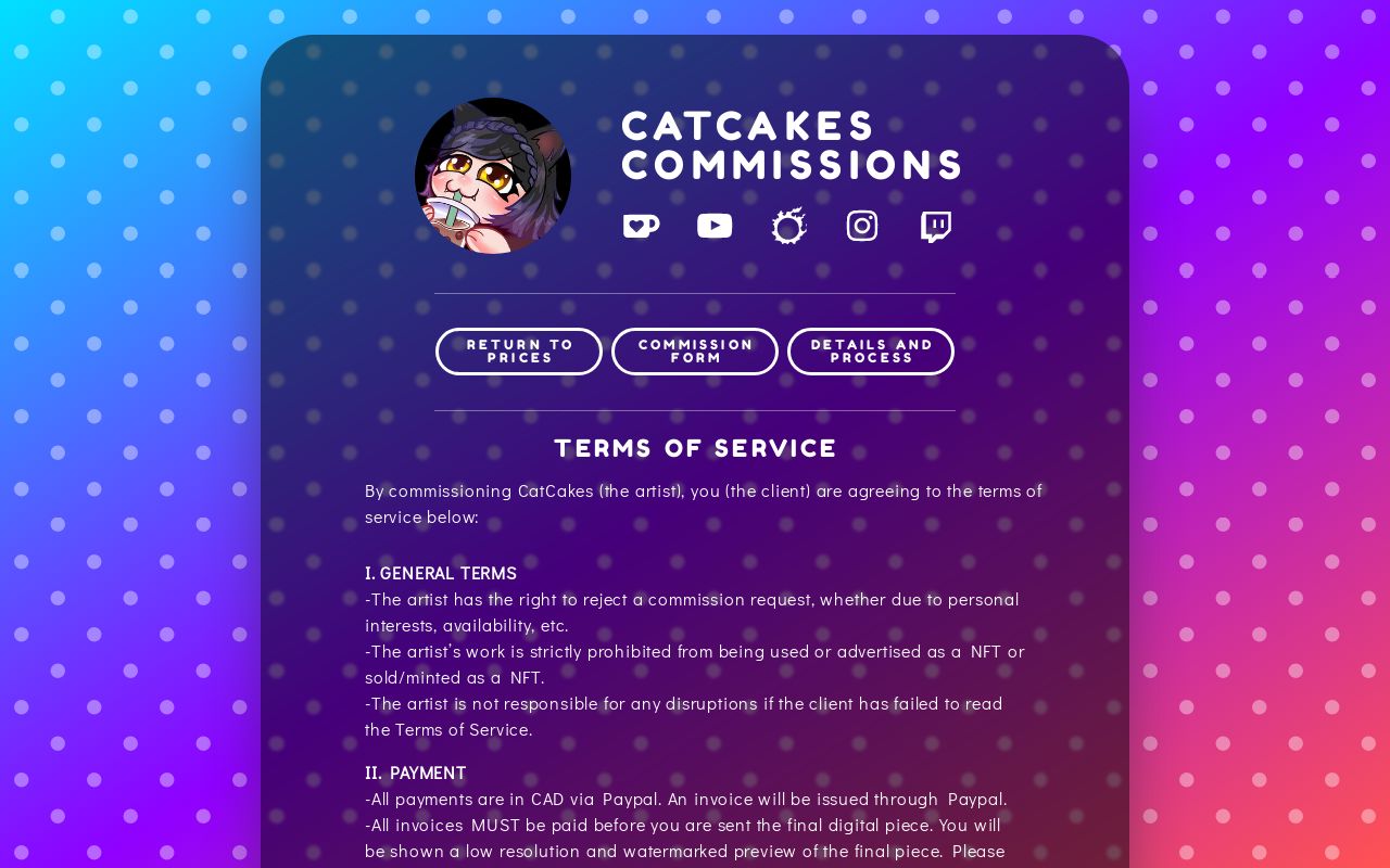 Terms of service